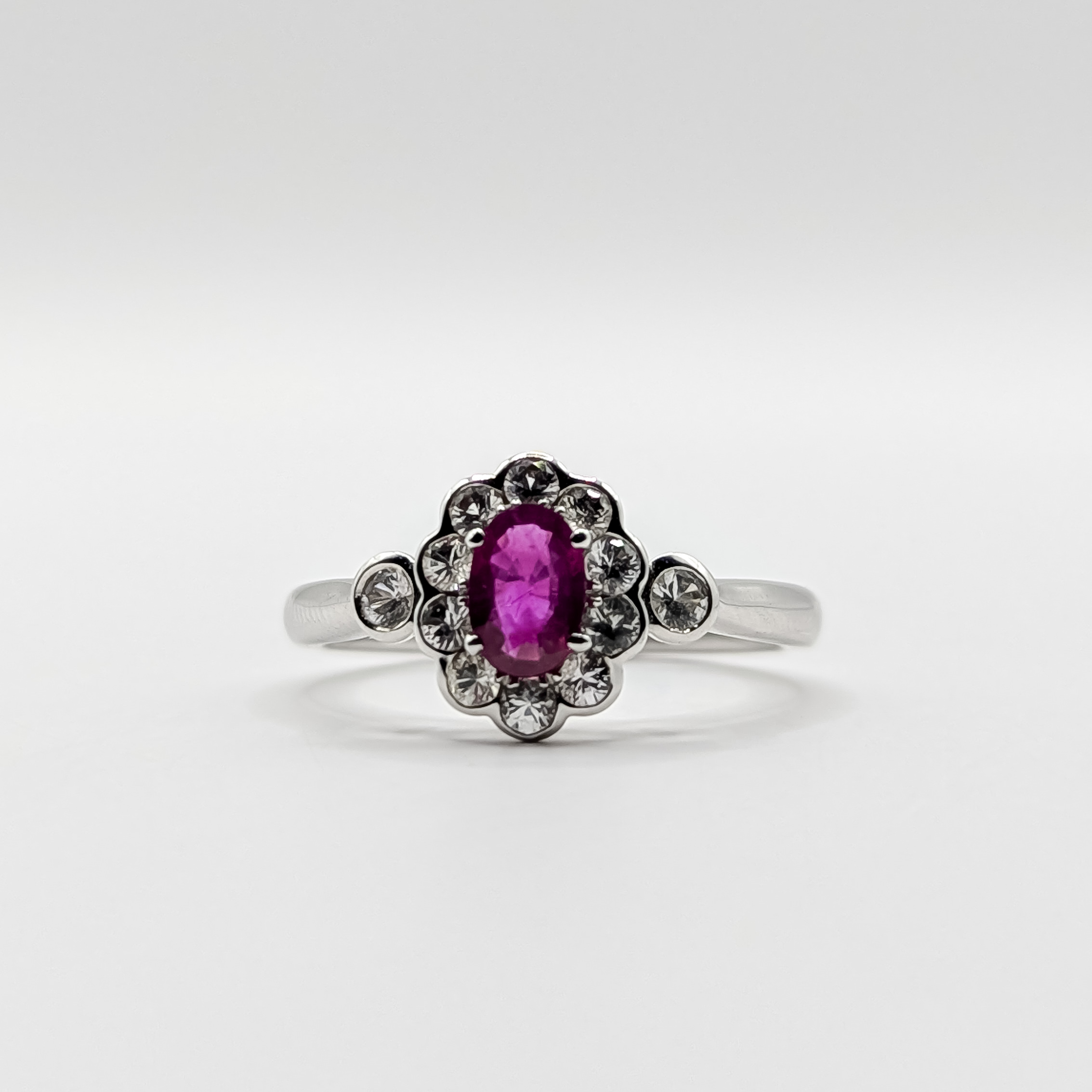 Ruby White Gold Ring