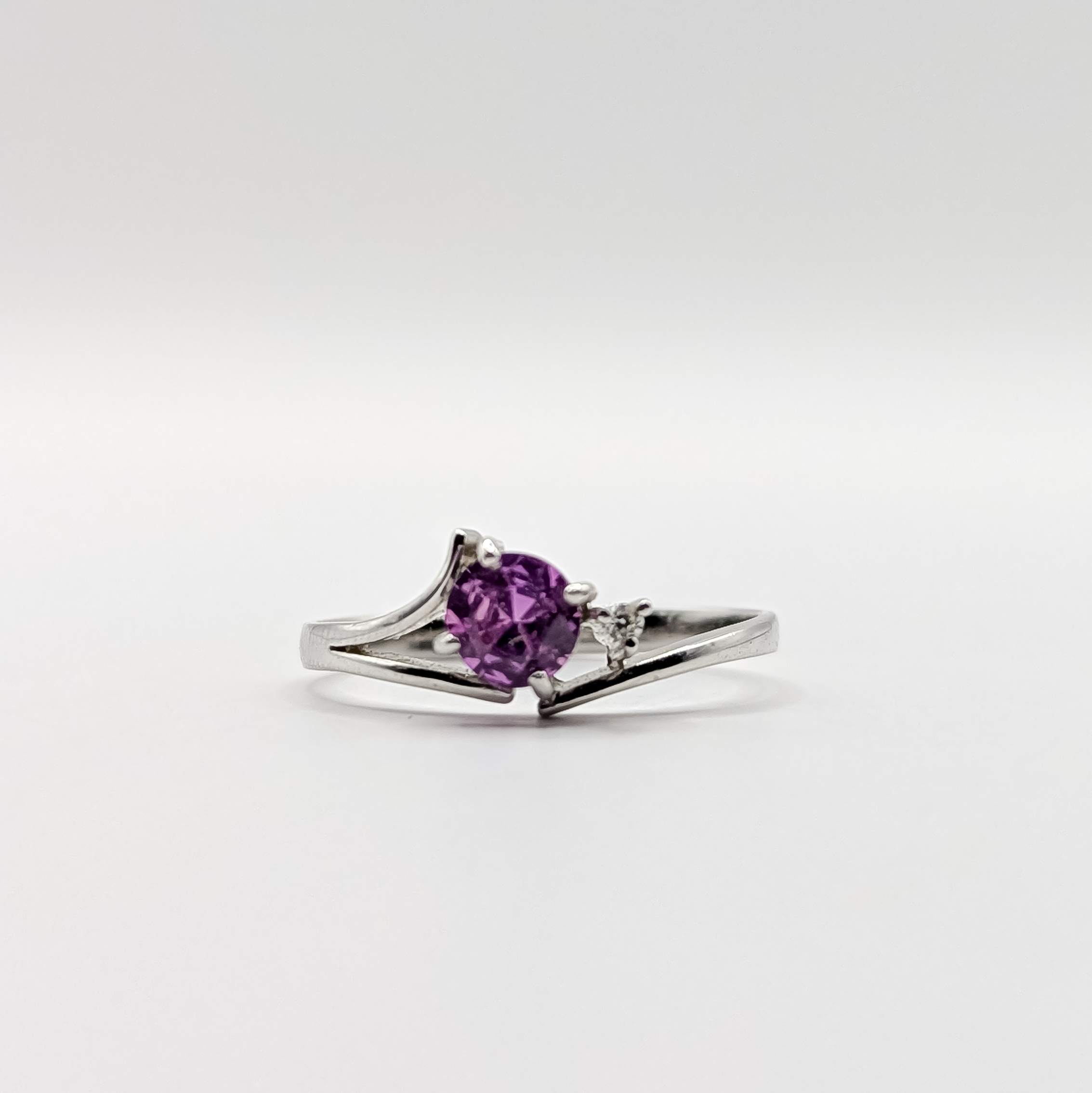 Pink Sapphire Diamond Ring